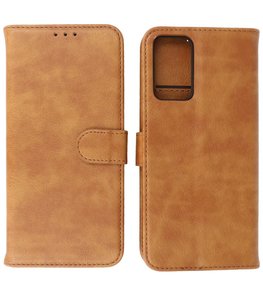 Booktype Hoesje Wallet Case Telefoonhoesje voor Oppo A54s - Bruin Booktype Hoesje Wallet Case Telefoonhoesje voor Oppo A54s - Bruin