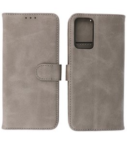 Booktype Hoesje Wallet Case Telefoonhoesje voor Oppo A54s - Grijs Booktype Hoesje Wallet Case Telefoonhoesje voor Oppo A54s - Grijs