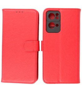 Booktype Hoesje Wallet Case Telefoonhoesje voor Oppo Reno 7 Pro 5G - Rood