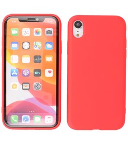 2.0mm Dikke Fashion Telefoonhoesje - Siliconen Hoesje voor iPhone XR - Rood