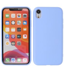 2.0mm Dikke Fashion Telefoonhoesje - Siliconen Hoesje voor iPhone XR - Paars
