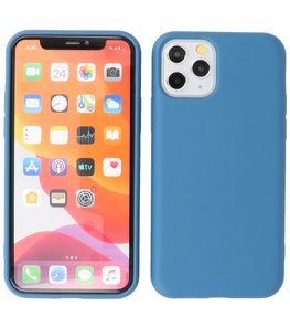 2.0mm Dikke Fashion Telefoonhoesje - Siliconen Hoesje voor iPhone 11 Pro - Navy 2.0mm Dikke Fashion Telefoonhoesje - Siliconen Hoesje voor iPhone 11 Pro - Navy