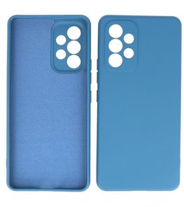 2.0mm Dikke Fashion Telefoonhoesje - Siliconen Hoesje voor Samsung Galaxy A53 5G - Navy