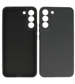 2.0mm Dikke Fashion Telefoonhoesje - Siliconen Hoesje voor Samsung Galaxy S22 Plus - Zwart