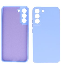 2.0mm Dikke Fashion Telefoonhoesje - Siliconen Hoesje voor Samsung Galaxy S22 Plus - Paars