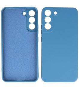 2.0mm Dikke Fashion Telefoonhoesje - Siliconen Hoesje voor Samsung Galaxy S22 - Navy 2.0mm Dikke Fashion Telefoonhoesje - Siliconen Hoesje voor Samsung Galaxy S22 - Navy
