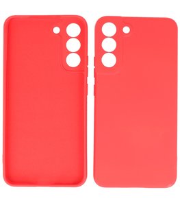 2.0mm Dikke Fashion Telefoonhoesje - Siliconen Hoesje voor Samsung Galaxy S22 - Rood 2.0mm Dikke Fashion Telefoonhoesje - Siliconen Hoesje voor Samsung Galaxy S22 - Rood