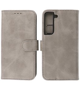Booktype Hoesje Wallet Case Telefoonhoesje voor Samsung Galaxy S22 Plus - Grijs