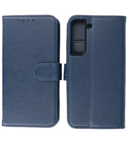 Booktype Hoesje Wallet Case Telefoonhoesje voor Samsung Galaxy S22 - Navy Booktype Hoesje Wallet Case Telefoonhoesje voor Samsung Galaxy S22 - Navy