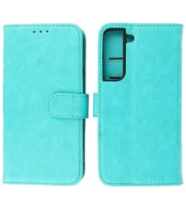 Booktype Hoesje Wallet Case Telefoonhoesje voor Samsung Galaxy S22 - Groen Booktype Hoesje Wallet Case Telefoonhoesje voor Samsung Galaxy S22 - Groen