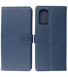 Booktype Hoesje Wallet Case Telefoonhoesje voor Motorola Moto G51 5G - Navy Booktype Hoesje Wallet Case Telefoonhoesje voor Motorola Moto G51 5G - Navy