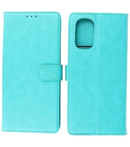 Booktype Hoesje Wallet Case Telefoonhoesje voor Motorola Moto G51 5G - Groen Booktype Hoesje Wallet Case Telefoonhoesje voor Motorola Moto G51 5G - Groen