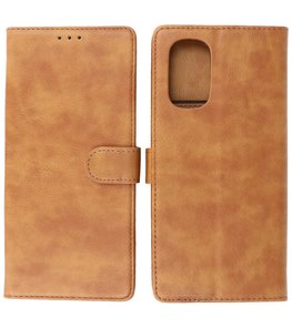 Booktype Hoesje Wallet Case Telefoonhoesje voor Motorola Moto G51 5G - Bruin Booktype Hoesje Wallet Case Telefoonhoesje voor Motorola Moto G51 5G - Bruin