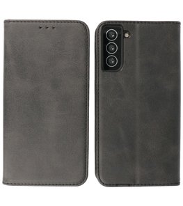 Magnetisch Folio Telefoonhoesje voor Samsung Galaxy S21 Plus Zwart Magnetisch Folio Telefoonhoesje voor Samsung Galaxy S21 Plus Zwart