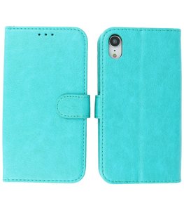 Booktype Hoesje Wallet Case Telefoonhoesje voor iPhone XR - Groen