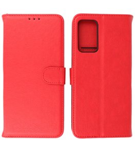 Booktype Hoesje Wallet Case Telefoonhoesje voor Oppo Find X5 Lite - Rood Booktype Hoesje Wallet Case Telefoonhoesje voor Oppo Find X5 Lite - Rood