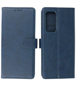 Booktype Hoesje Wallet Case Telefoonhoesje voor Oppo Find X3 Neo & Oppo Reno 5 Pro Plus 5G - Navy