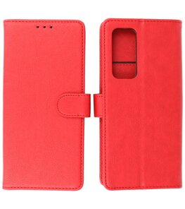 Booktype Hoesje Wallet Case Telefoonhoesje voor Oppo Find X3 Neo & Oppo Reno 5 Pro Plus 5G - Rood