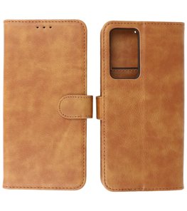 Booktype Hoesje Wallet Case Telefoonhoesje voor Xiaomi 12 Pro - Bruin