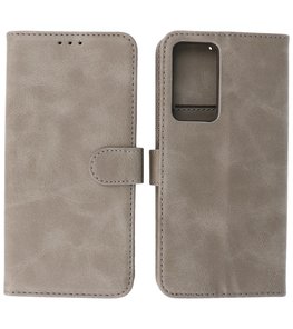 Booktype Hoesje Wallet Case Telefoonhoesje voor Xiaomi 12 Pro - Grijs