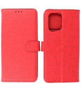 Booktype Hoesje Wallet Case Telefoonhoesje voor Oppo Find X5 Pro - Rood