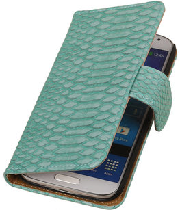 Turquoise Slangen / Snake Design Book Cover Galaxy S4 I9500 Turquoise Slangen / Snake Design Book Cover Galaxy S4 I9500