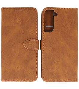 Samsung Galaxy S22 Plus Hoesje Portemonnee Book Case - Bruin