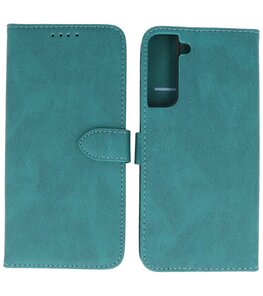 Samsung Galaxy S22 Plus Hoesje Portemonnee Book Case - Donker Groen