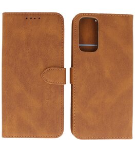 Samsung Galaxy S20 FE 2022 Hoesje Portemonnee Book Case - Bruin