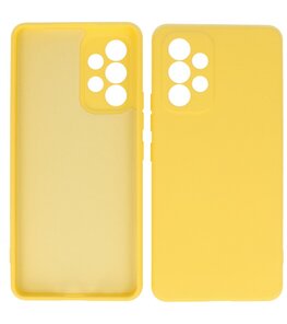 2.0mm Dikke Fashion Telefoonhoesje - Siliconen Hoesje voor Samsung Galaxy A23 - Geel
