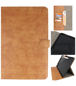 Tablet Hoesje voor Samsung Galaxy Tab S8 -  Tab S7 - Bruin