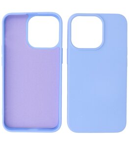 iPhone 14 Pro Max Hoesje - 2.0mm Dikke Fashion Telefoonhoesje Backcover - Paars