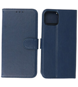 iPhone 14 Plus Hoesje Book Case Telefoonhoesje Navy