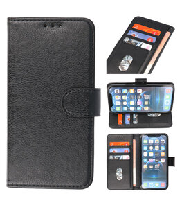 iPhone Xs Hoesje Book Case Telefoonhoesje Zwart iPhone Xs Hoesje Book Case Telefoonhoesje Zwart