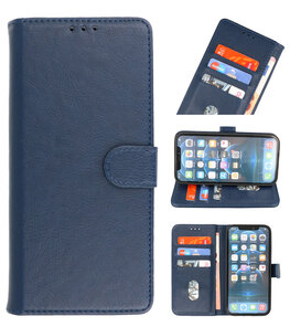 iPhone Xs Hoesje Book Case Telefoonhoesje Navy iPhone Xs Hoesje Book Case Telefoonhoesje Navy