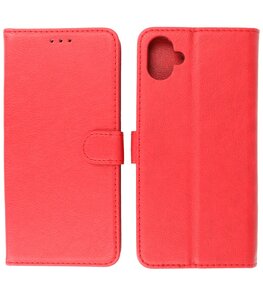 Samsung Galaxy A04 Hoesje Book Case Portemonnee Telefoonhoesje - Rood Samsung Galaxy A04 Hoesje Book Case Portemonnee Telefoonhoesje - Rood