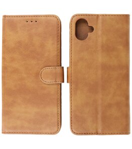Samsung Galaxy A04 Hoesje Book Case Portemonnee Telefoonhoesje - Bruin Samsung Galaxy A04 Hoesje Book Case Portemonnee Telefoonhoesje - Bruin