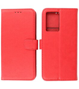 Oppo A77 5G & Oppo A57 5G Hoesje Book Case Portemonnee Telefoonhoesje - Rood Oppo A77 5G & Oppo A57 5G Hoesje Book Case Portemonnee Telefoonhoesje - Rood
