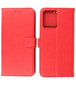 Oppo Reno 7 4G Hoesje Book Case Portemonnee Telefoonhoesje - Rood