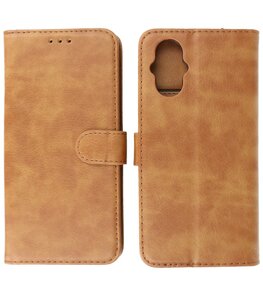 Oppo Reno 8 Lite Hoesje Book Case PortemonneeTelefoonhoesje - Bruin