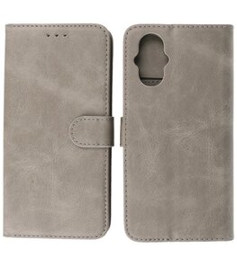 Oppo Reno 8 Lite Hoesje Book Case Portemonnee Telefoonhoesje - Grijs