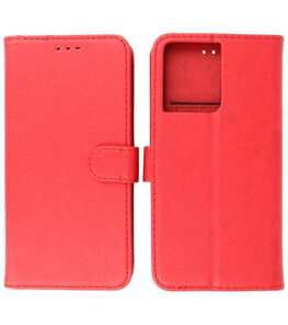 Oppo Reno 8 Hoesje Book Case Portemonnee Telefoonhoesje - Rood Oppo Reno 8 Hoesje Book Case Portemonnee Telefoonhoesje - Rood