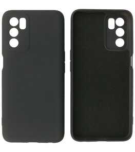 2.0mm Dikke Fashion Telefoonhoesje - Siliconen Hoesje voor Oppo A16 - Zwart 2.0mm Dikke Fashion Telefoonhoesje - Siliconen Hoesje voor Oppo A16 - Zwart