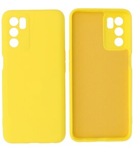 2.0mm Dikke Fashion Telefoonhoesje - Siliconen Hoesje voor Oppo A16 - Geel 2.0mm Dikke Fashion Telefoonhoesje - Siliconen Hoesje voor Oppo A16 - Geel