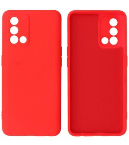 2.0mm Dikke Fashion Telefoonhoesje - Siliconen Hoesje voor Oppo A74 4G - A95 4G - Rood 2.0mm Dikke Fashion Telefoonhoesje - Siliconen Hoesje voor Oppo A74 4G - A95 4G - Rood