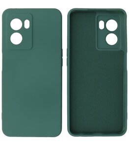 2.0mm Dikke Fashion Telefoonhoesje - Siliconen Hoesje voor Oppo A77 5G - Donker Groen 2.0mm Dikke Fashion Telefoonhoesje - Siliconen Hoesje voor Oppo A77 5G - Donker Groen