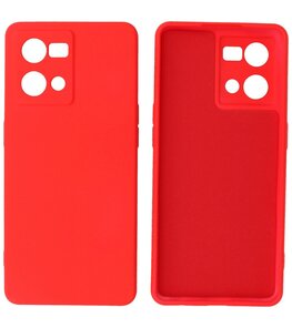 2.0mm Dikke Fashion Telefoonhoesje - Siliconen Hoesje voor Oppo Reno 8 4G - Rood 2.0mm Dikke Fashion Telefoonhoesje - Siliconen Hoesje voor Oppo Reno 8 4G - Rood