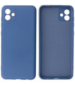 2.0mm Dikke Fashion Telefoonhoesje - Siliconen Hoesje voor Samsung Galaxy A04 - Navy 2.0mm Dikke Fashion Telefoonhoesje - Siliconen Hoesje voor Samsung Galaxy A04 - Navy
