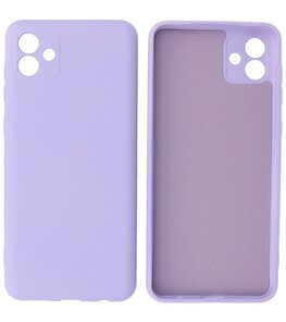 2.0mm Dikke Fashion Telefoonhoesje - Siliconen Hoesje voor Samsung Galaxy A04 - Paars 2.0mm Dikke Fashion Telefoonhoesje - Siliconen Hoesje voor Samsung Galaxy A04 - Paars