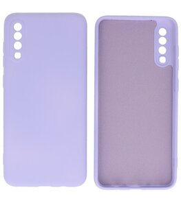 2.0mm Dikke Fashion Telefoonhoesje - Siliconen Hoesje voor Samsung Galaxy A70 - Paars